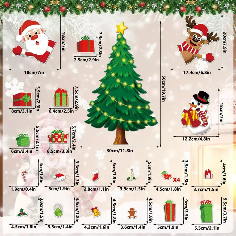 ⏳ Last Day 49% OFF – 🎄DIY Magnetic Christmas Fridge Decor | Reusable Tree & Holiday Magnets for Family Fun 🧲