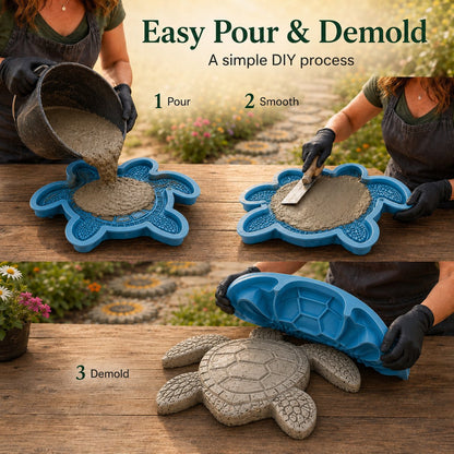 🔥LAST DAY 50% OFF - 🌊 Reusable Ocean Theme Garden Art Mold – Make Your Garden Truly One of a Kind (📦Buy 2 Free Shipping)