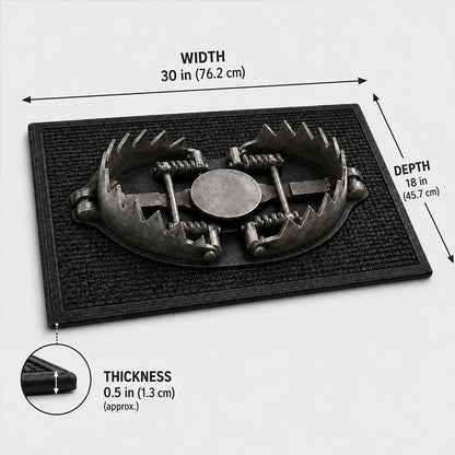 💥 LAST DAY 50% OFF - 😂 Gotcha! 3D Bear Trap Illusion Doormat – Funny Prank Entry Mat
