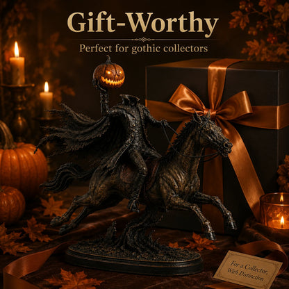 ⏰Last Day Buy 2 Save 10% - 🎃🏇Midnight Chase Headless Horseman Statue | Awaken the Legend of the Hollow(✨Same as the video)