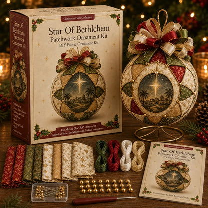 🔥LAST DAY 50% OFF - ⛪ Christmas Nativity Patchwork Ornament DIY Kit