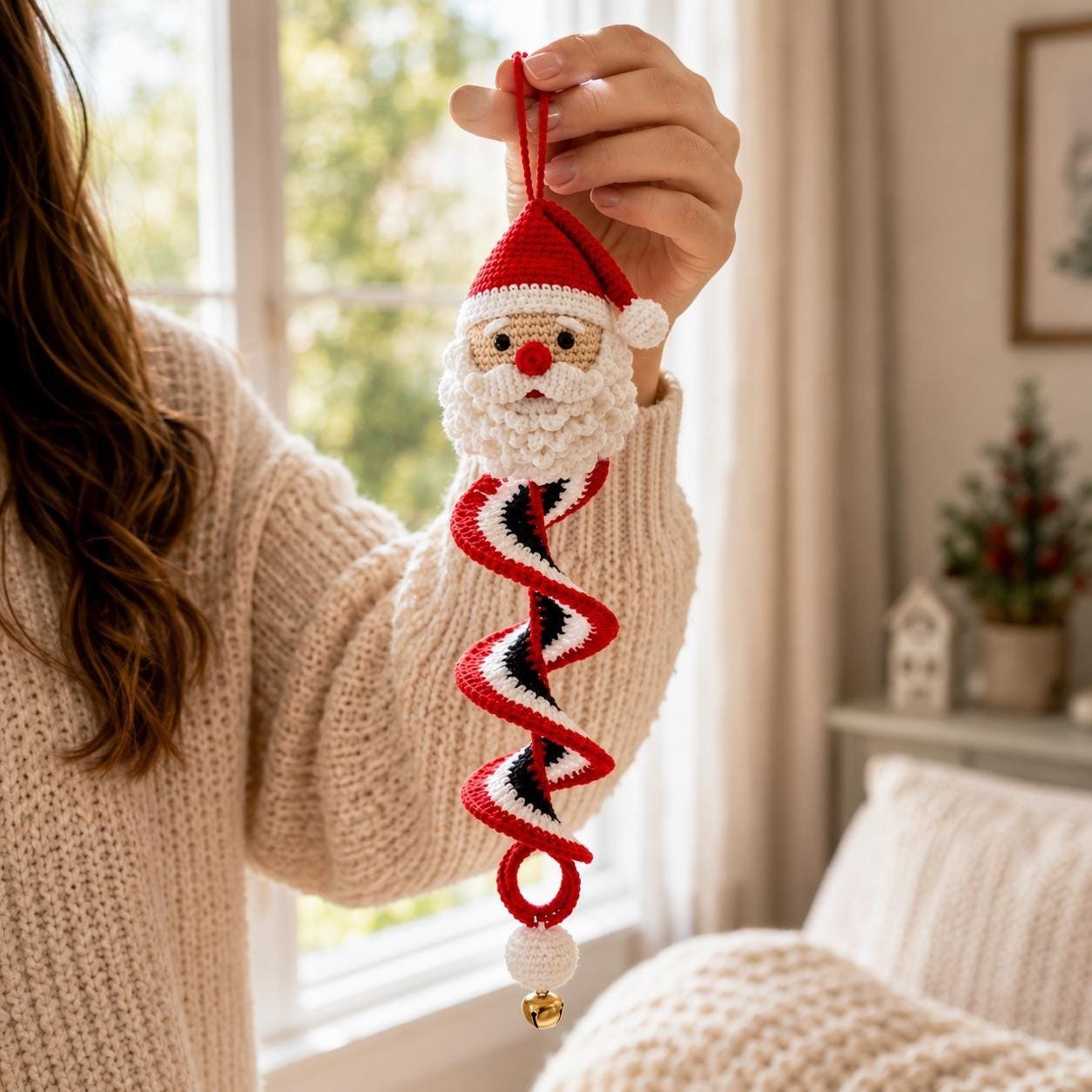 🔥HOT SALE 50% OFF - 🎅🌲Crochet Snowman Spiral Oranment DIY Kit