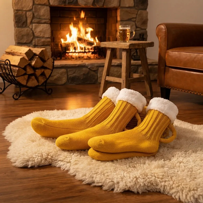 🍺 Medieval  BrewBoot Mug Socks – Soft Warmth for Every Brew