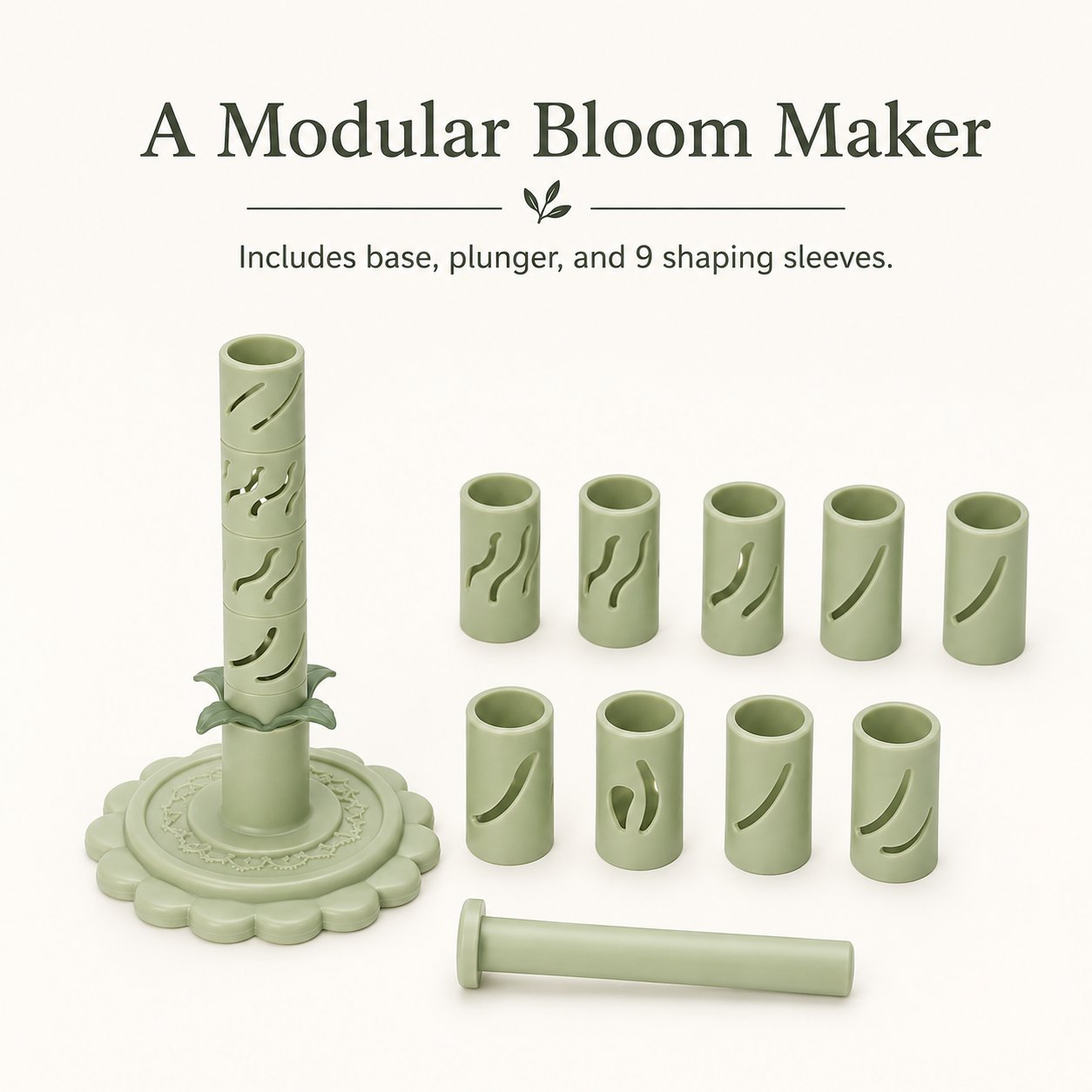 🔥Last Day 49% OFF -Modular Clay Bloom Maker with 9 Shaping Sleeves