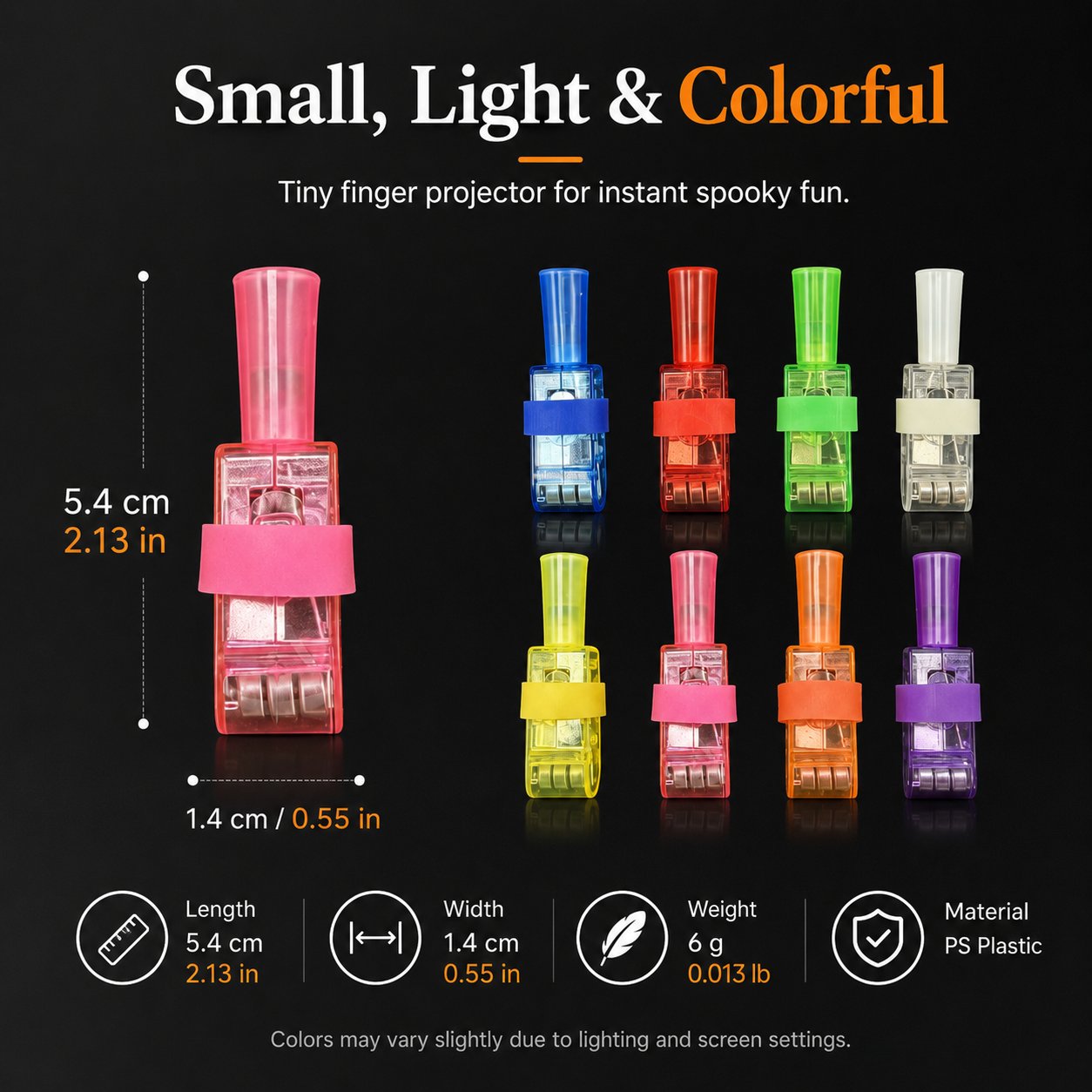 ⏰Limited Stock 49% OFF🎃Halloween Finger Projector Lights – Mini Pattern Projector