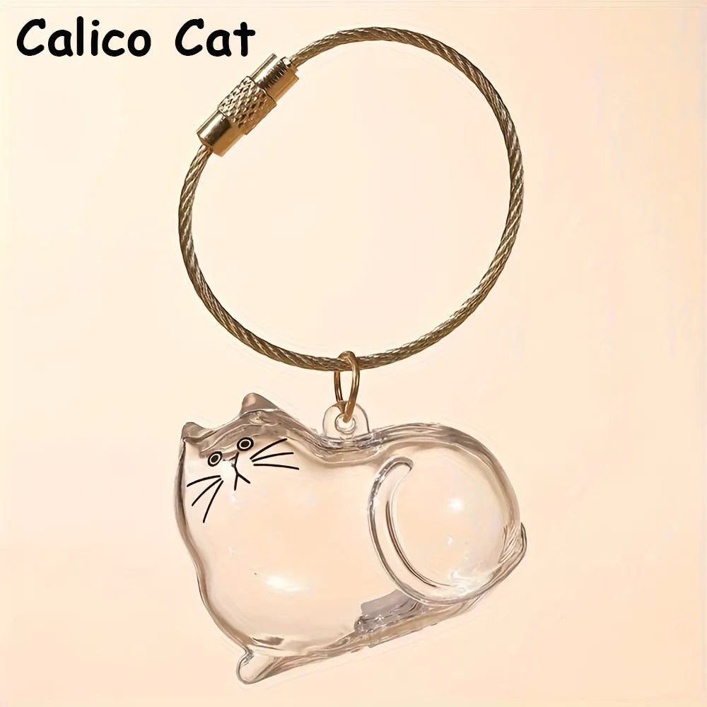 🐾Pet Hair Memorial Capsule Keychain