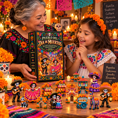 💀🌼 Pueblo del Día de Muertos 2026 – 24-Day Collectible Countdown Calendar 🎉