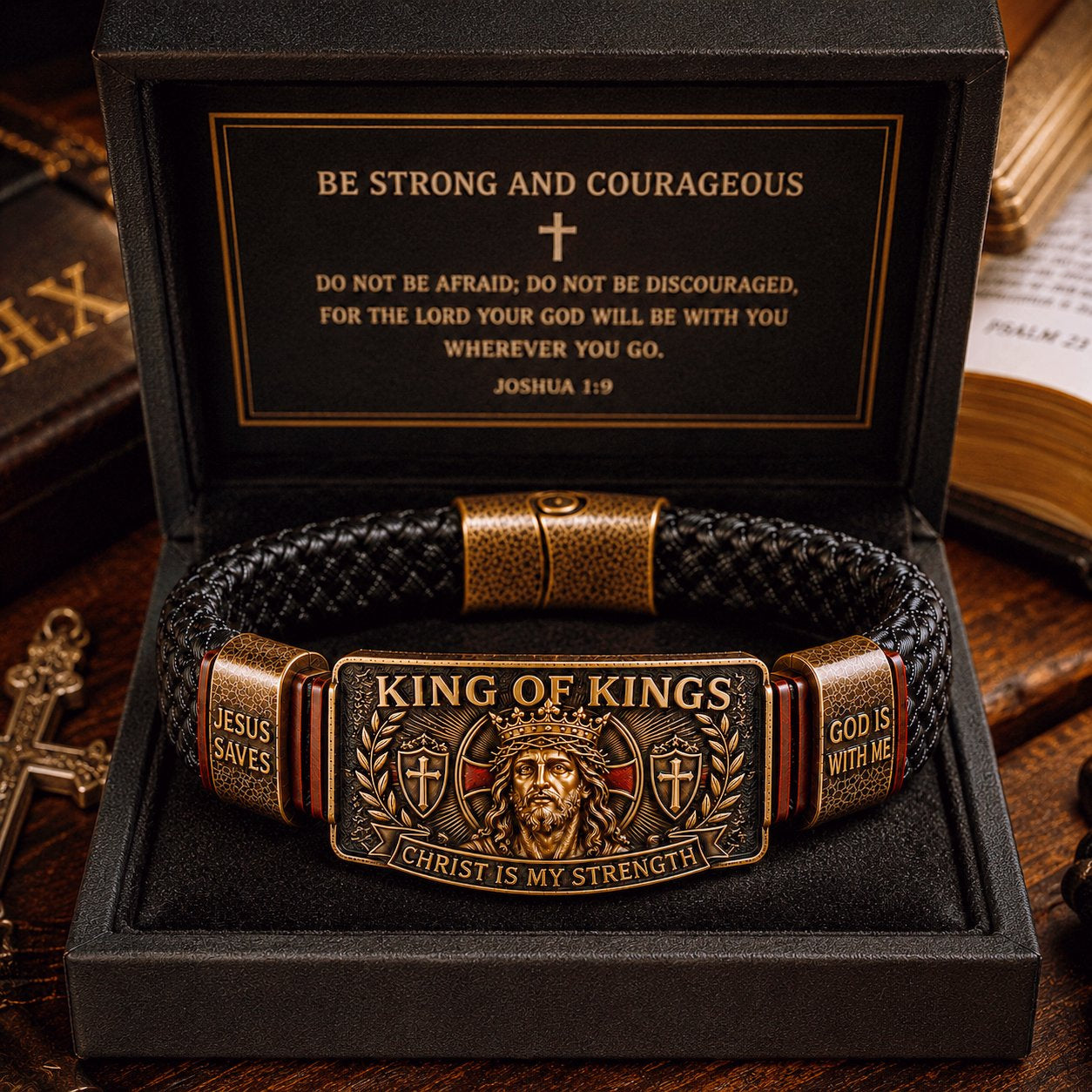 ✝️ The Ultimate Father's Day Tribute: King of Kings Faith Bracelet — Wear Your Belief with Pride (49% OFF Today🔥)