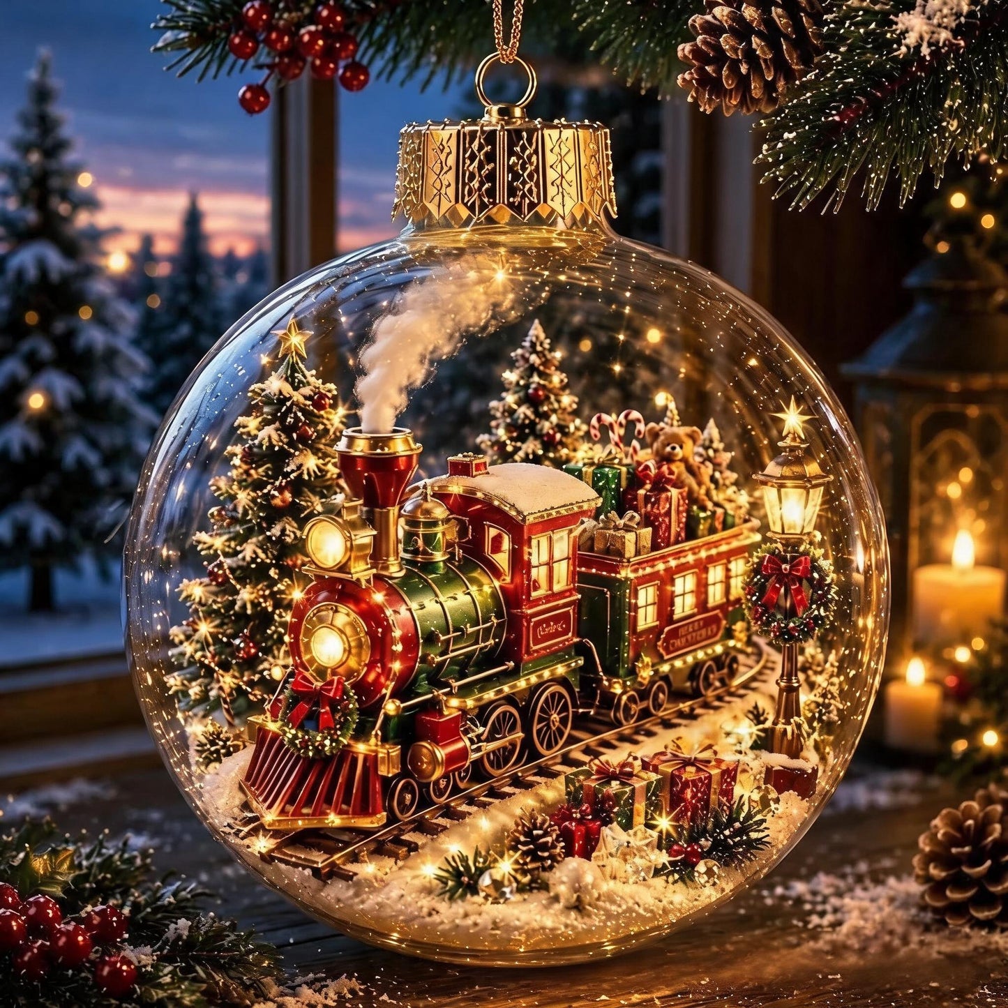 🔥49% OFF - 🎄✨Glowing Christmas Diorama Ornament