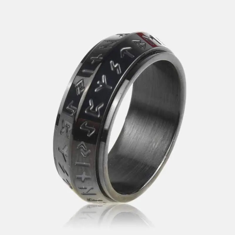 ⚔️Viking Rune Rotating Ring💍