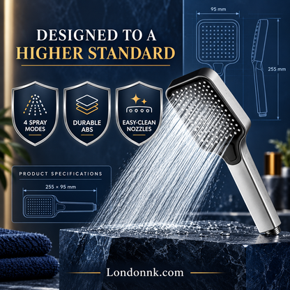 🏆 Last Day Special Price £9.99! 🚿 High-Boost Shower Head – Powerful Water Flow & Spa-Like Comfort ✨