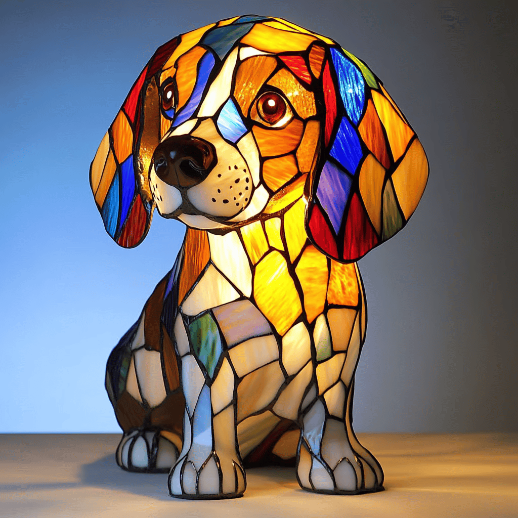 🐶3D Table Lamp Cute Dog Home Room Decor
