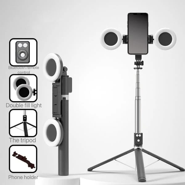 New 6 in 1 Bluetooth Selfie Stick