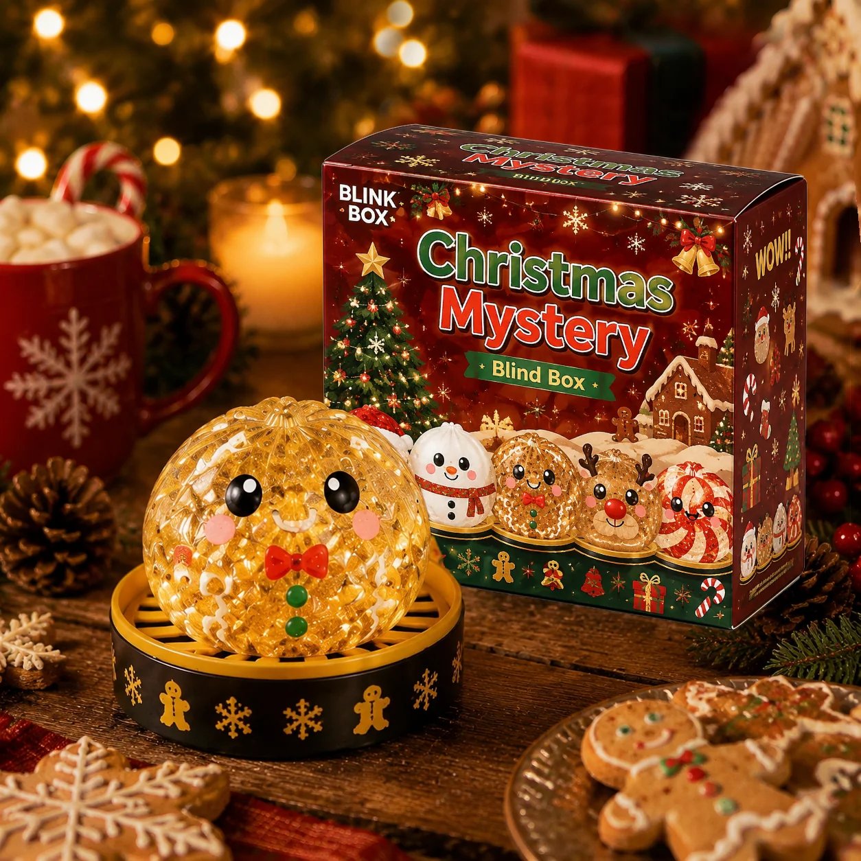 🎄Christmas Sale Only ￡6.99!!!🔥 65% OFF – Christmas Squishy Dumplings | Mystery Blind Box & Pick Your Character