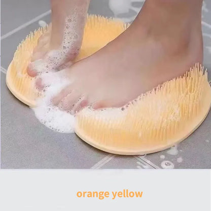 🏆Flash Sale⚡ 50K+ SOLD! Almost Gone-💥Silicone Shower Foot Scrubber Mat，Best gifts