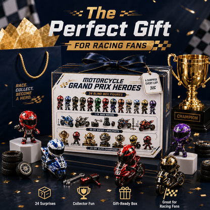 🏍️2026 Motorcycle Grand Prix Heroes – 24-Day Racing Blind Box Gift Set