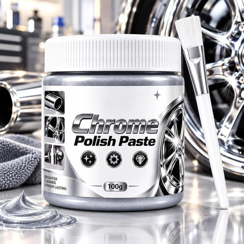 🔥Buy More Save More🔥Metal Chrome Polish & Restorer Paste with Brush