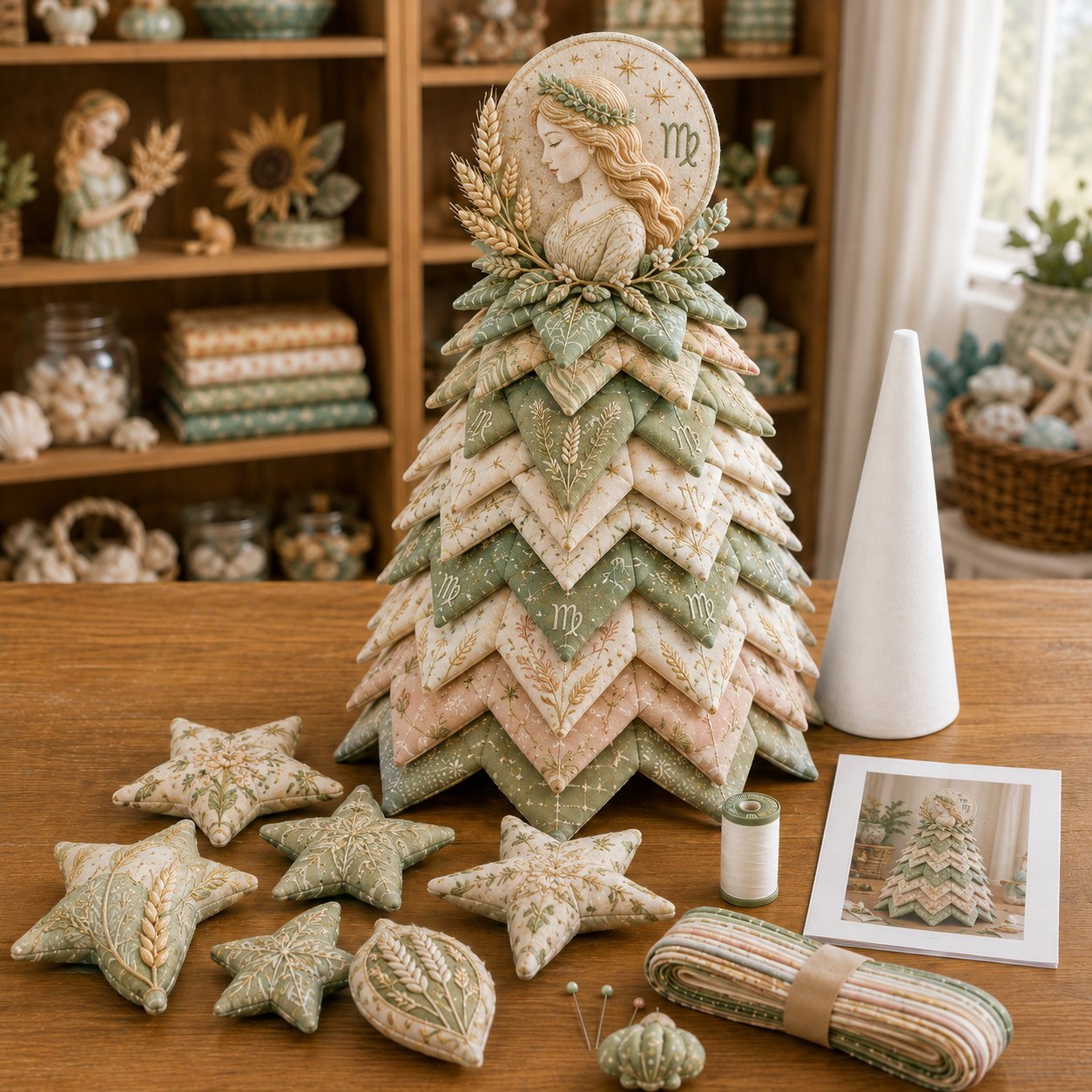 ⏳ Last Day 49% OFF – ♓ Beginner-Friendly DIY Layered Pisces Zodiac Quilted Tree Kit | Complete Kit with All Tools & Step-by-Step Guide Included 💕