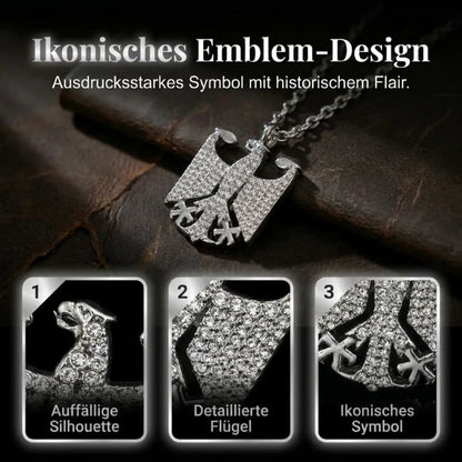 🦅🇩🇪 Halskette mit Bundesadler-Emblem! Trage deine Verbundenheit mit Stolz – edles Design, hochwertig verarbeitet. 🔥✨