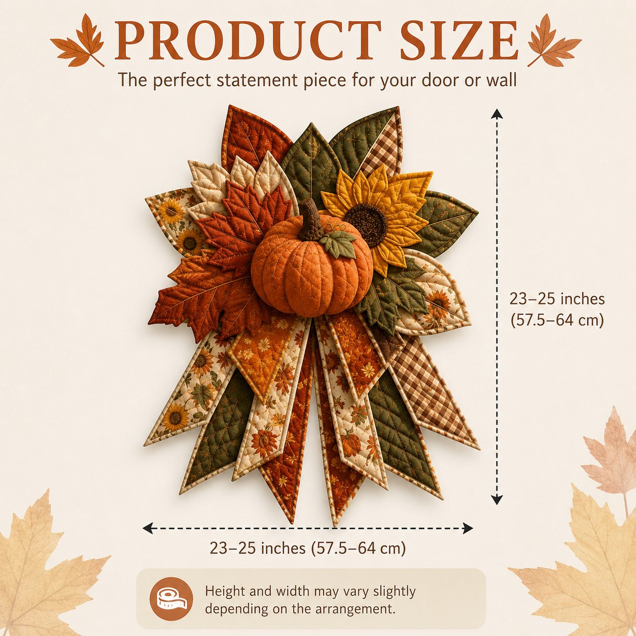 🔥Last Day 49% OFF - 🎃🎀 Oversized Seasonal Quilted Door Bow DIY Sewing Kit(📦Buy 2 Free Shipping)