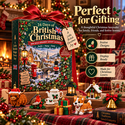 🎄 24 Days of British Christmas – Mini Toy Ornament Advent Calendar