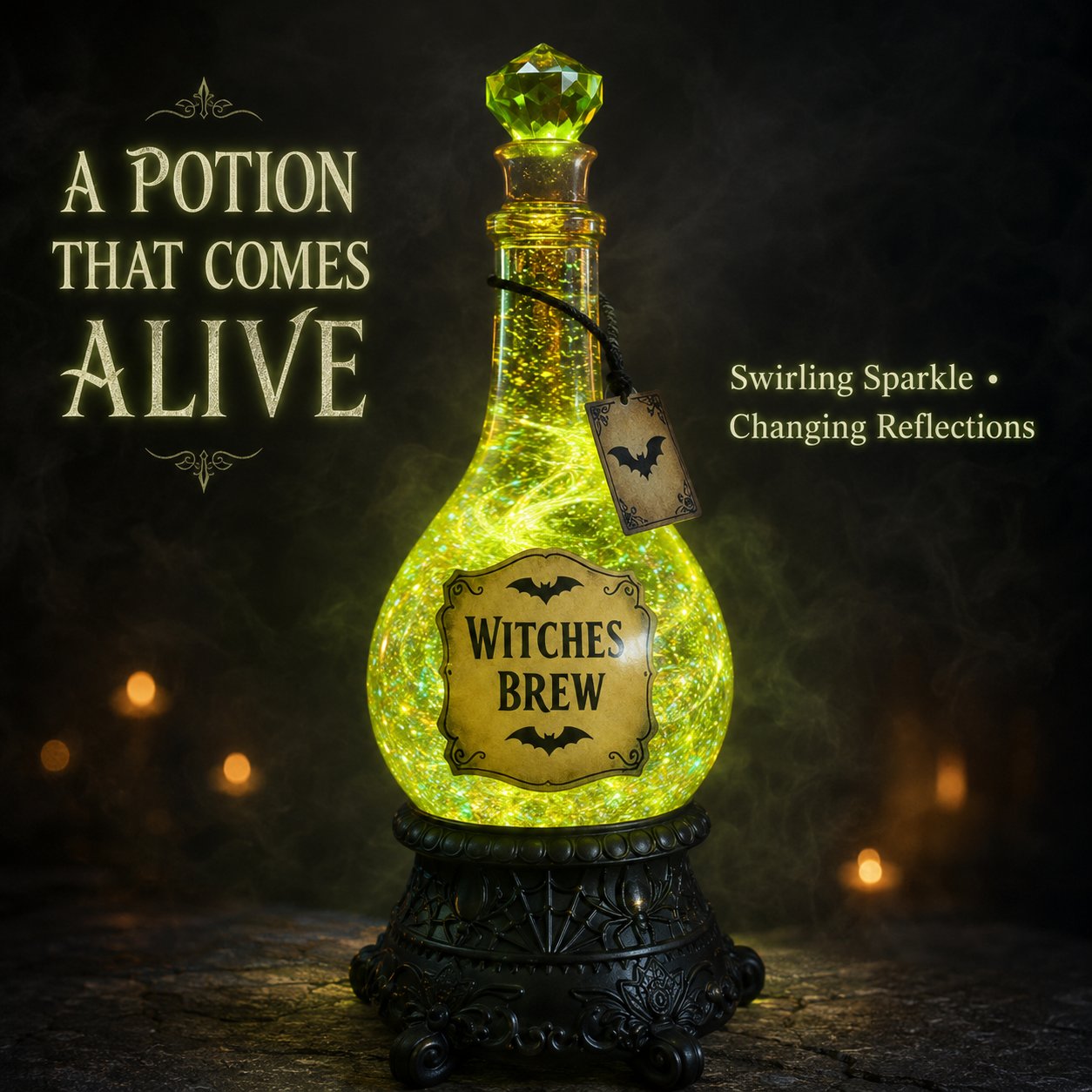 🔥Last Day 49% OFF -🧙✨Lighted Enchanted Tonic Poison Bottle Glitter Globe(📦Buy 2 Free Shipping)