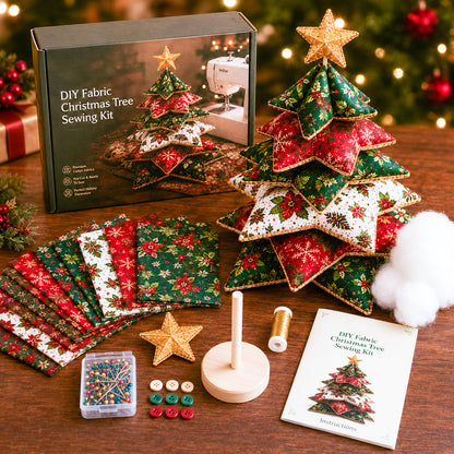 🎄 Christmas Star Pillow Tree Sewing Kit