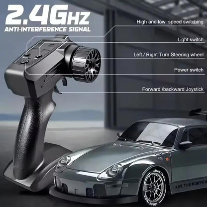 🎄Gifts For Children🎁🏀RC Drift Racing Car 1:20 Scale Model with 2.4GHz Remote 360° Spins & LED Lights