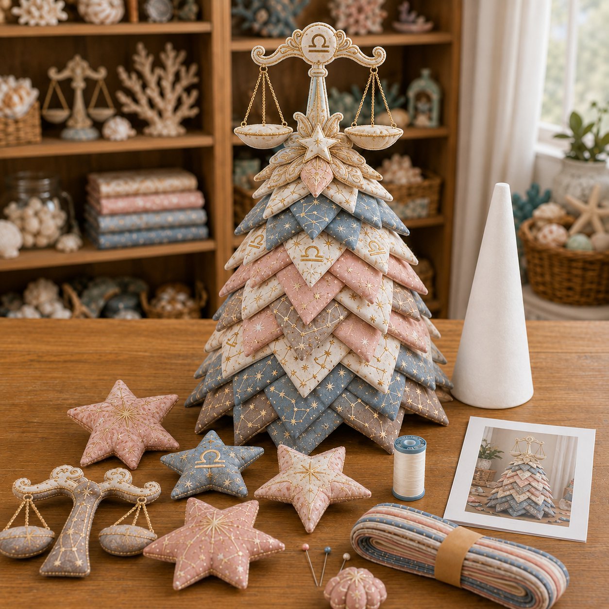 ⏳ Last Day 49% OFF – ♓ Beginner-Friendly DIY Layered Pisces Zodiac Quilted Tree Kit | Complete Kit with All Tools & Step-by-Step Guide Included 💕