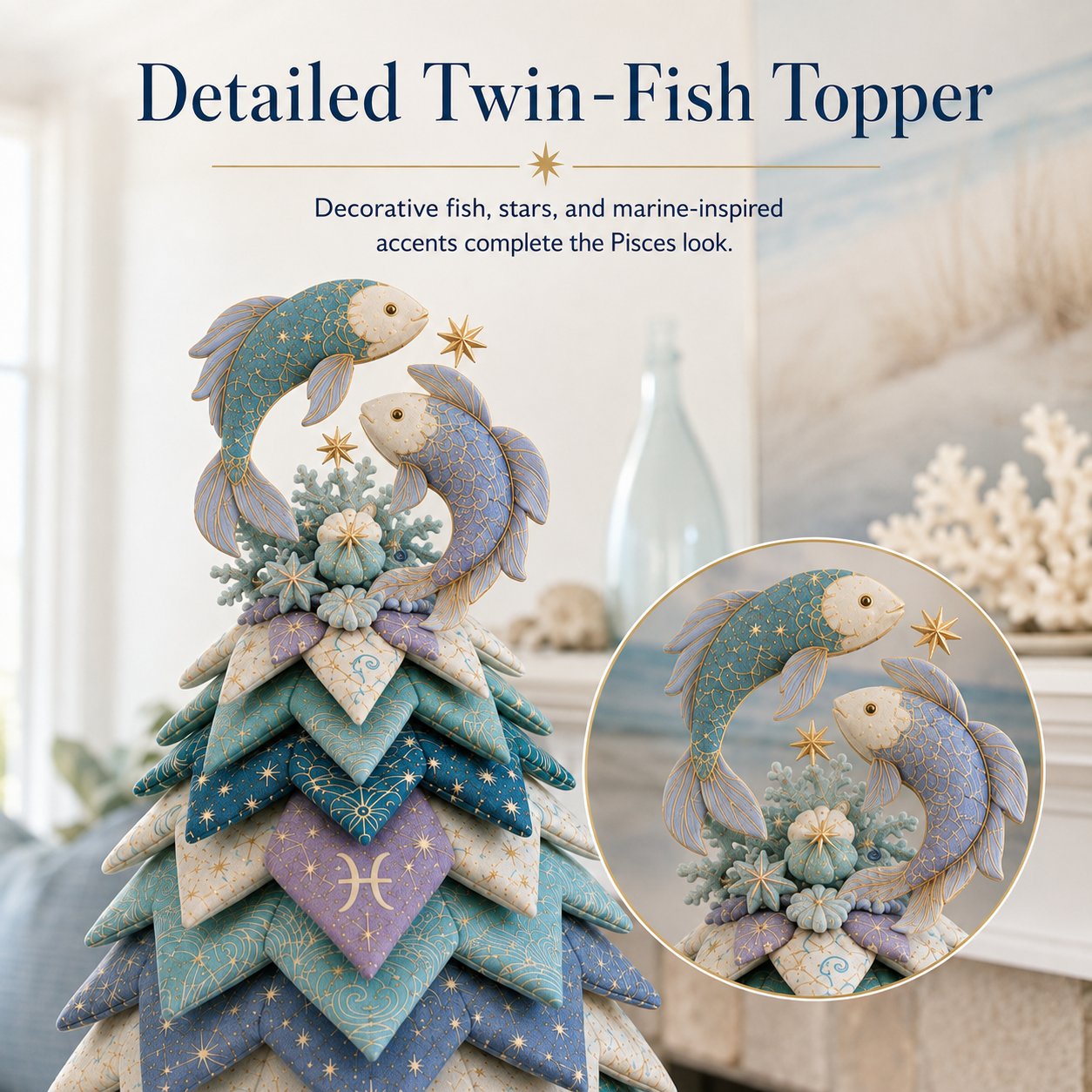 ⏳ Last Day 49% OFF – ♓ Beginner-Friendly DIY Layered Pisces Zodiac Quilted Tree Kit | Complete Kit with All Tools & Step-by-Step Guide Included 💕