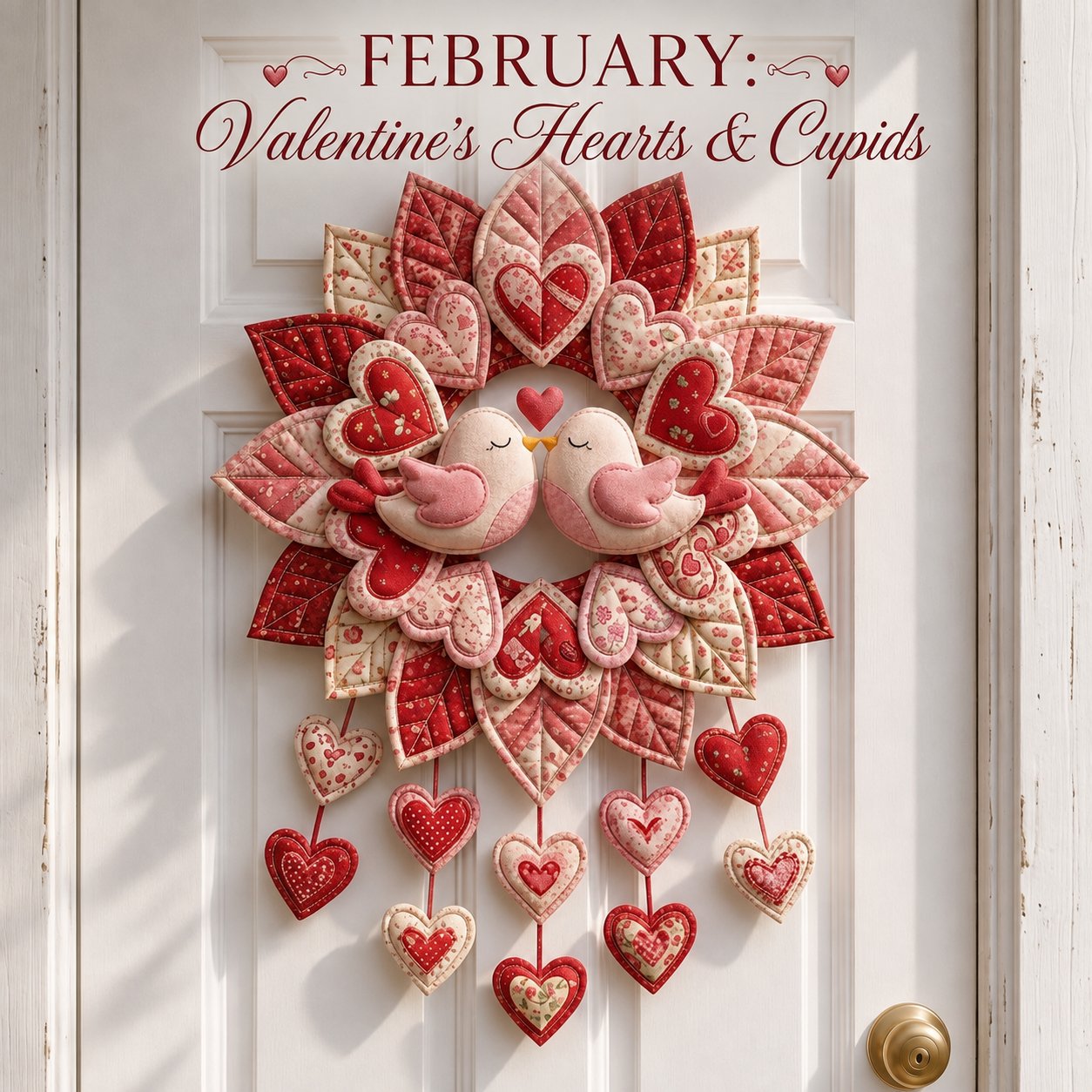 🗓️ Beginner-Friendly 12-Month Themed 3D Quilted Door Hanger Sewing Kit Collection | Complete Kit with Coordinated Fabrics, Sewing Materials & Step-by-Step Guide Included 💕