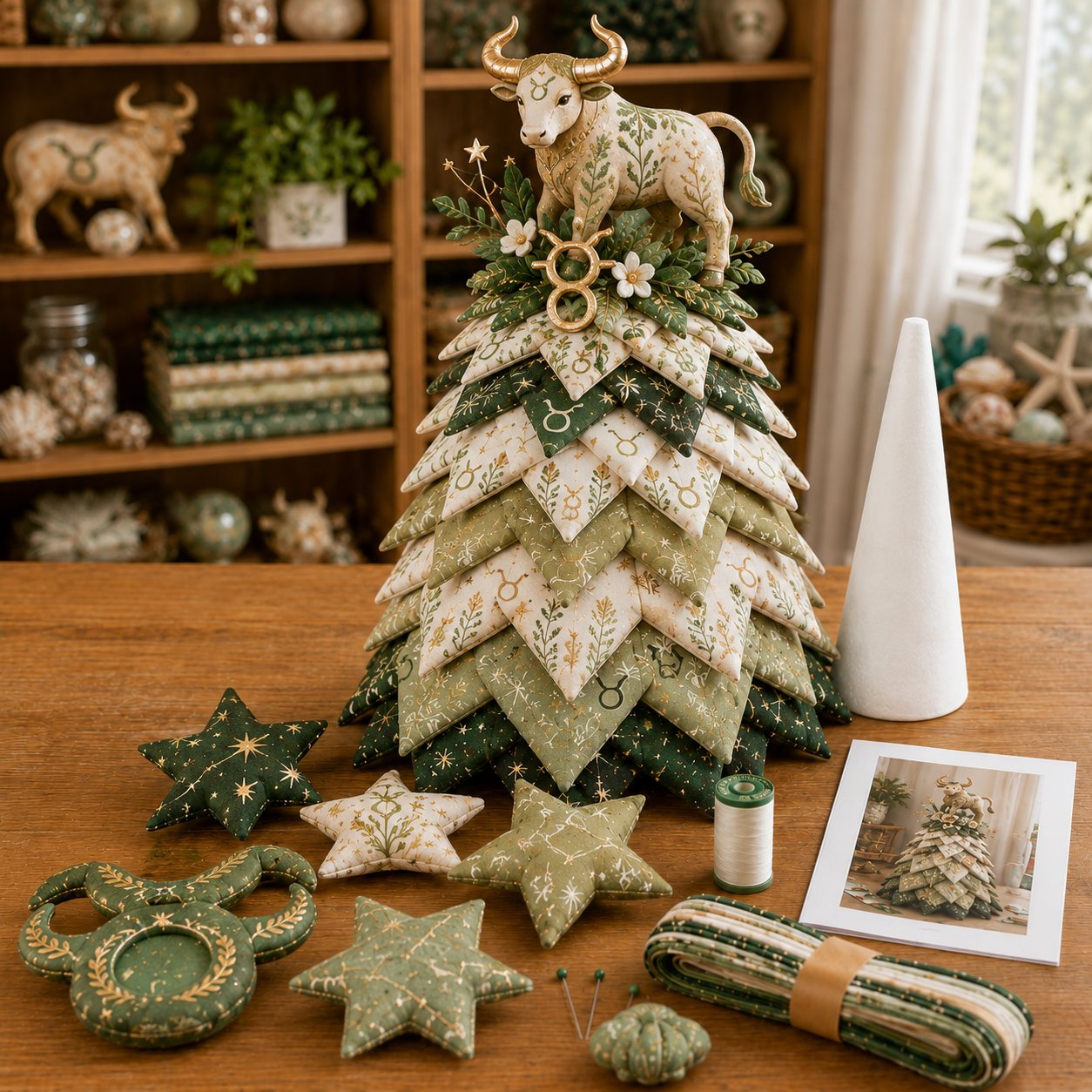 ⏳ Last Day 49% OFF – ♓ Beginner-Friendly DIY Layered Pisces Zodiac Quilted Tree Kit | Complete Kit with All Tools & Step-by-Step Guide Included 💕