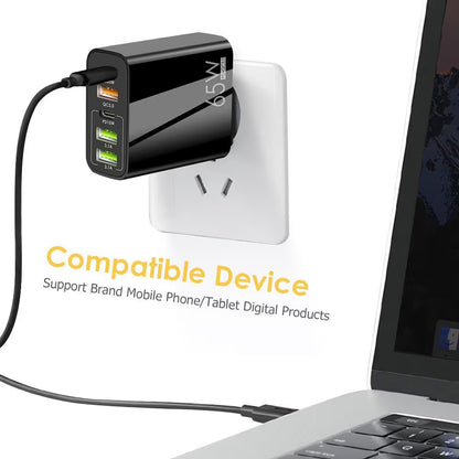⚡Secret to Faster Phone Performance⚡65W Multi-Port Fast Wall Charger for Extended Phone Battery Life