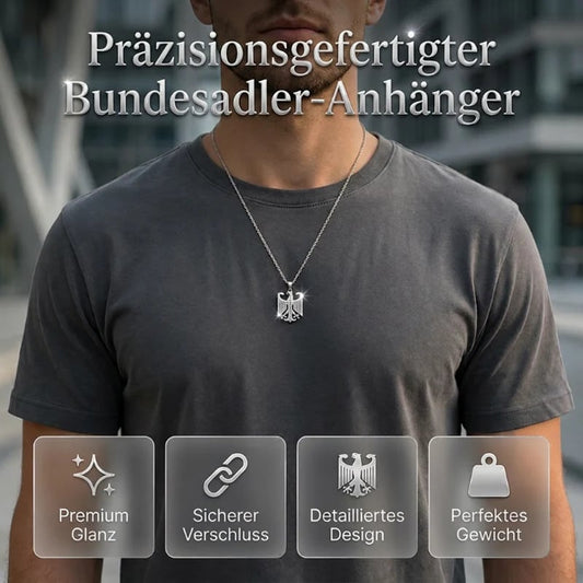🦅🇩🇪 Halskette mit Bundesadler-Emblem! Trage deine Verbundenheit mit Stolz – edles Design, hochwertig verarbeitet. 🔥✨