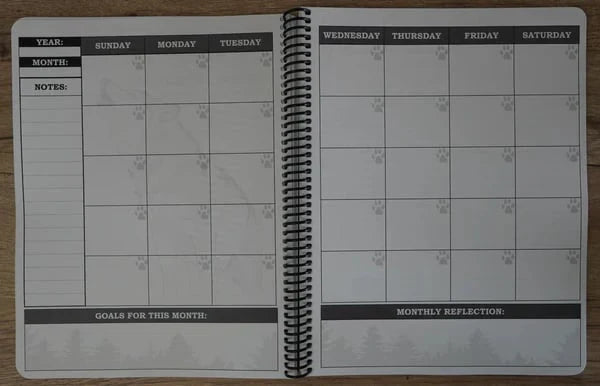 🔥🖤📚Themed Yearly Planner(✨Hardcover Book)