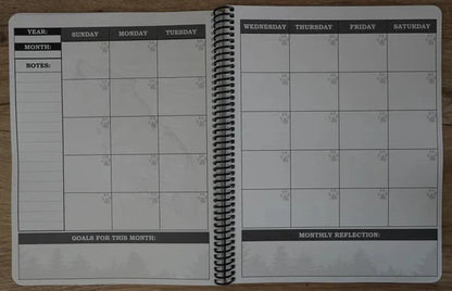 🔥🖤📚Themed Yearly Planner(✨Hardcover Book)