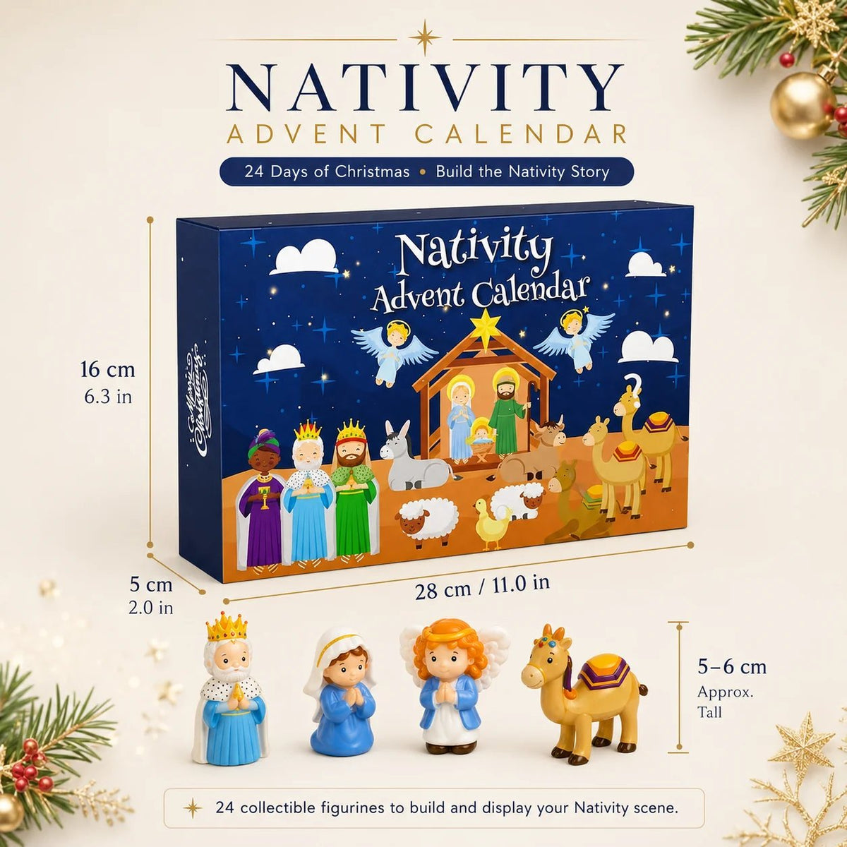 ✝️🙏2026 Nativity Advent Calendar – ✨25-Piece Christmas Story Set for Kids(📦Buy 2 Free Shipping)