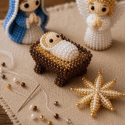 🔥 DIY Christian 3D Beaded Figurines Kit | Handmade Faith Craft for Prayer & Decoration