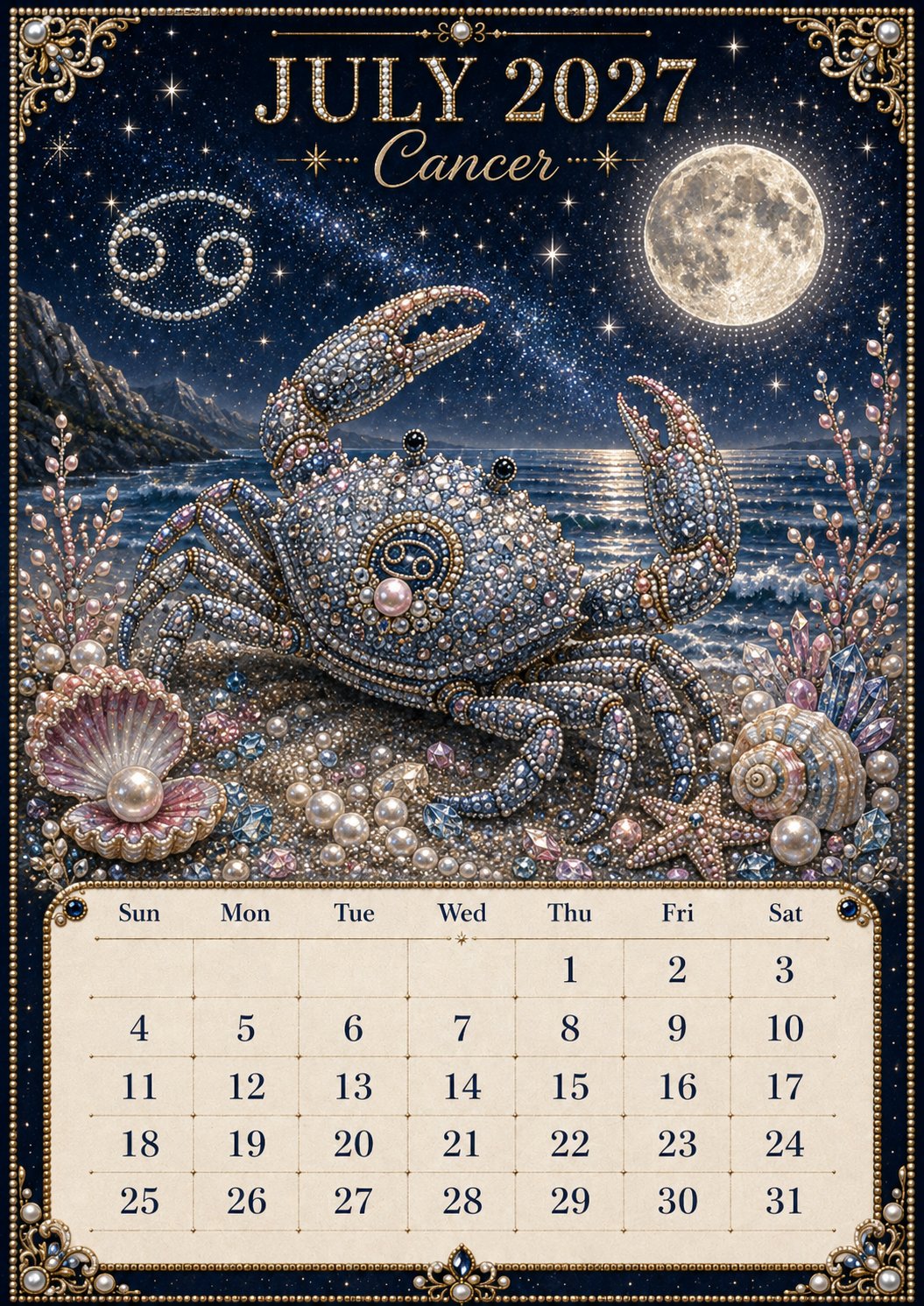 ⏳ Last Day 49% OFF – 🌙 Beginner-Friendly 2027 Twelve Zodiac Bead Art Calendar Kit | Complete Kit with Zodiac Design Base, Decorative Beads & Step-by-Step Guide Included 💕