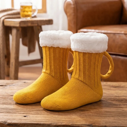 🍺 Medieval  BrewBoot Mug Socks – Soft Warmth for Every Brew