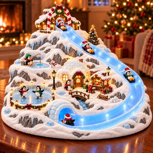 🐧❄️ Penguin Christmas Slide Village – Animated Penguins & Glowing Winter Wonderland 🎄✨