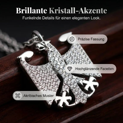 🦅🇩🇪 Halskette mit Bundesadler-Emblem! Trage deine Verbundenheit mit Stolz – edles Design, hochwertig verarbeitet. 🔥✨