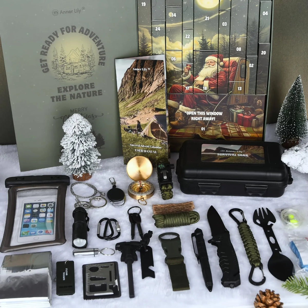⏰Limited time free shipping!🔥 2026 Men's Survival Advent Calendar | 24-Day Countdown
