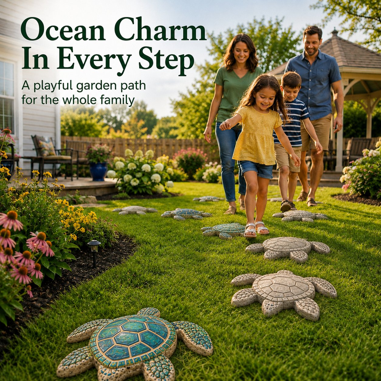 🔥LAST DAY 50% OFF - 🌊 Reusable Ocean Theme Garden Art Mold – Make Your Garden Truly One of a Kind (📦Buy 2 Free Shipping)