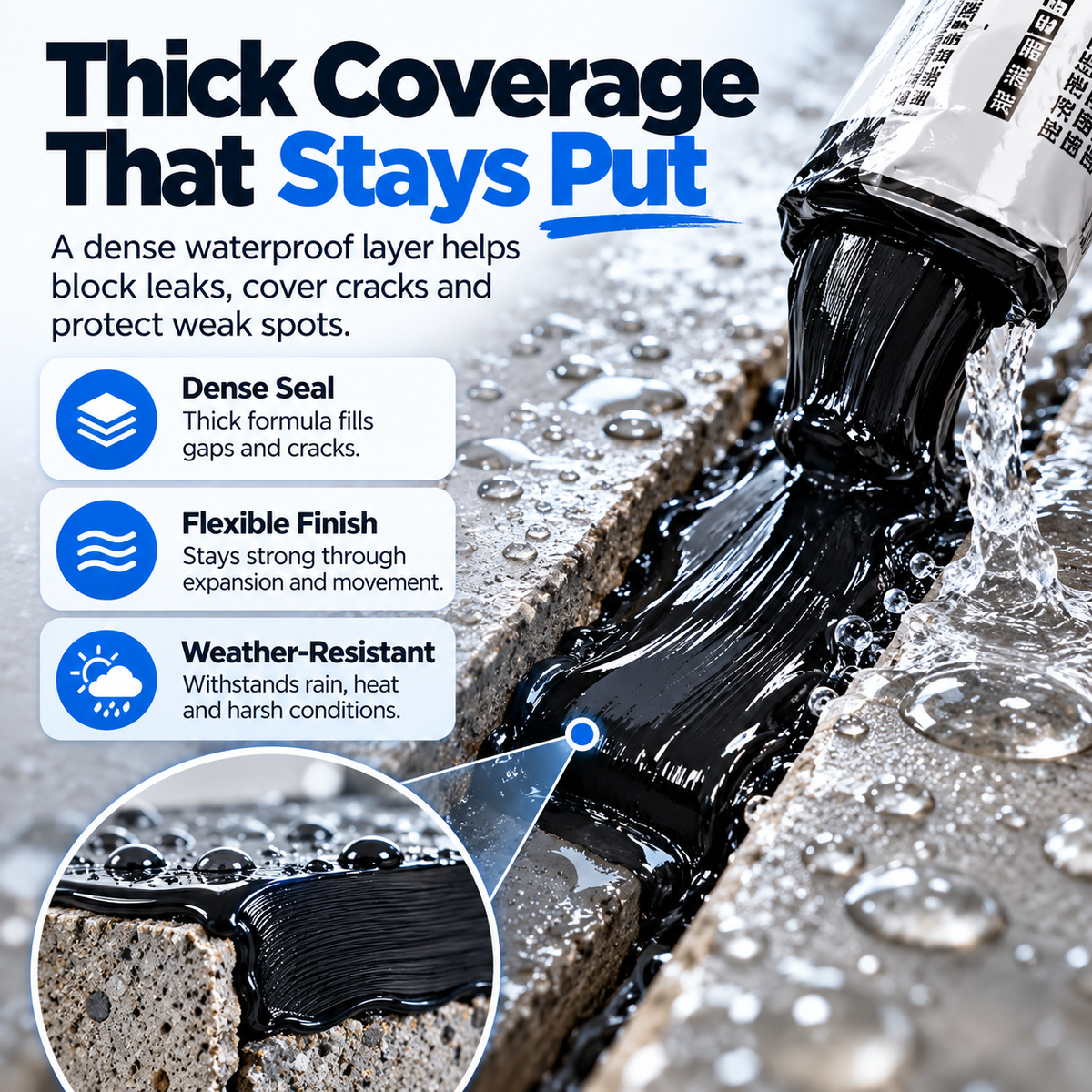 🔥 9900 Waterproof Leak Repair Sealant 💧 Quick Roof & Crack Fix 🛠️ Multi-Surface Waterproof Sealing Paste 🏠✨