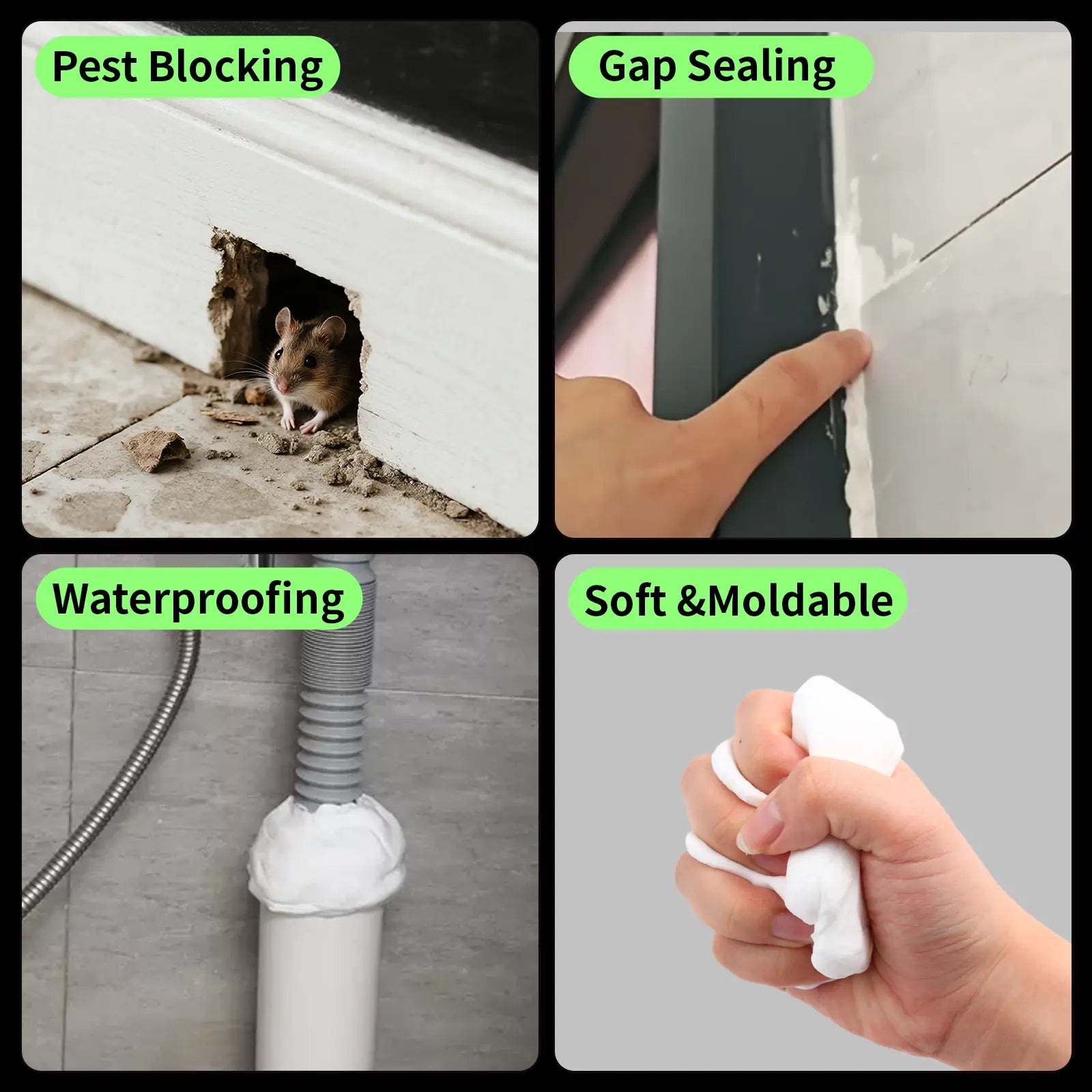 10Pcs Professional Sealant Clay - Anti-Insect Wall Hole Filler Mud🧱