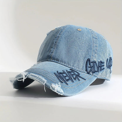 🧢“NEVER GIVE UP” Embroidered Cap