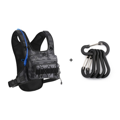 🔥Hot Sale 50% OFF🔥Front & Back Cycling Vest Pack for Men – Hydration Ready, 3L Storage, Breathable Mesh 🏃
