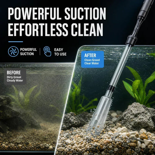 🐠⏳LAST DAY SALE ONLY￡19.99!🔥Electric Aquarium Gravel Cleaner✨