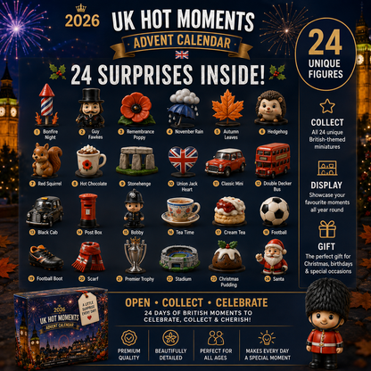 2026 UK Hot Moments Advent Calendar – 24 Days of British-Inspired Surprises